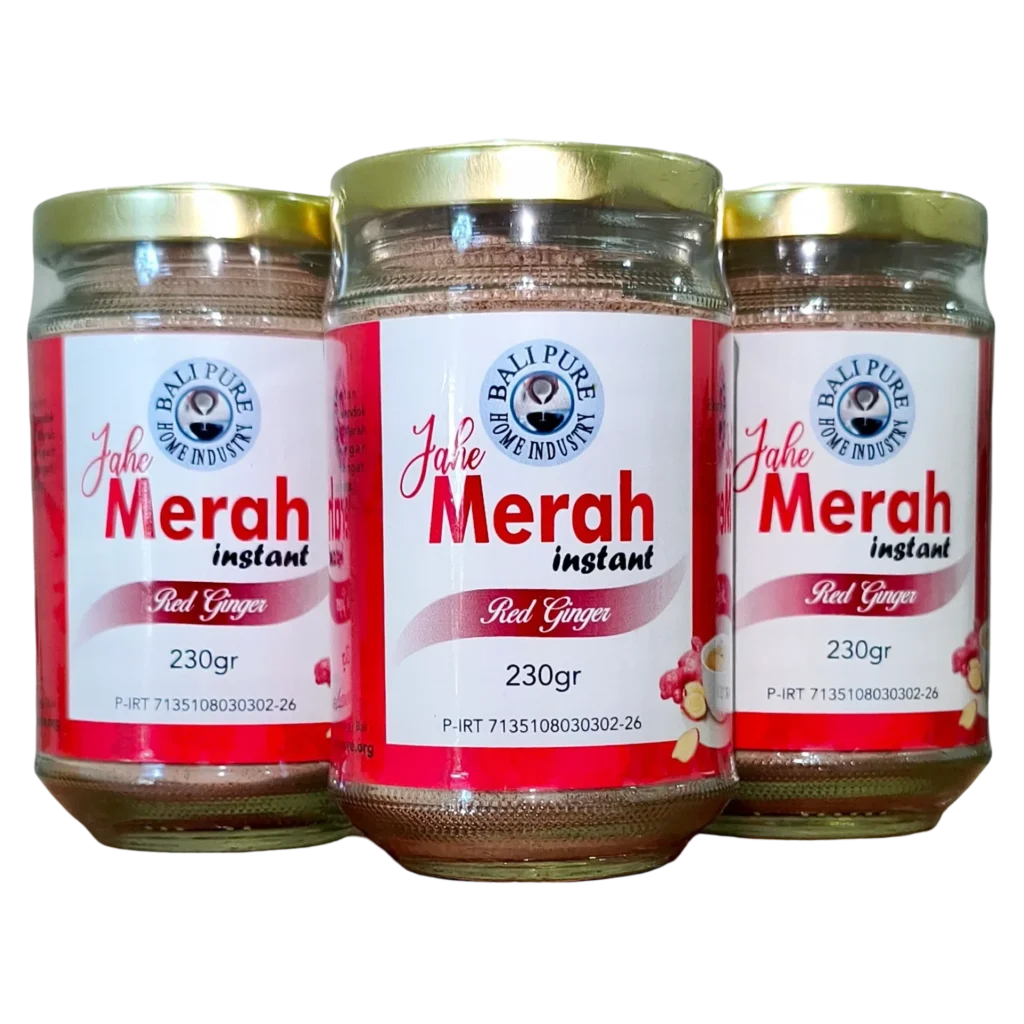 Three 230g jars of Bali Pure Red Ginger